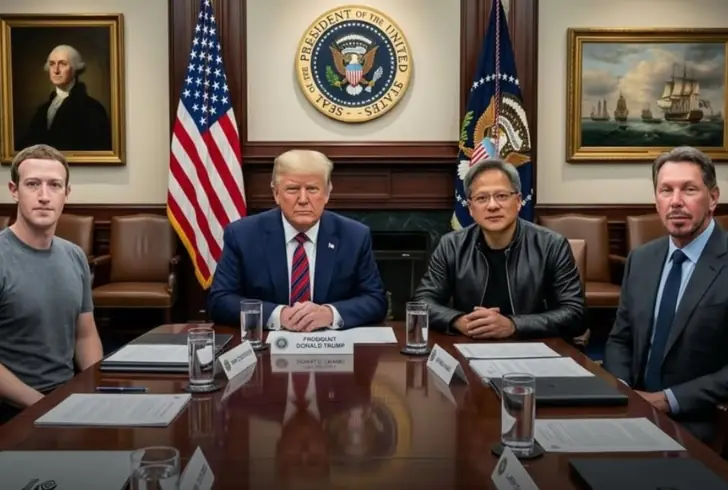 Tech executives meeting about AI policy
