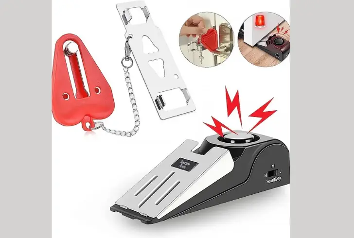Hotel safety tips with added door security.